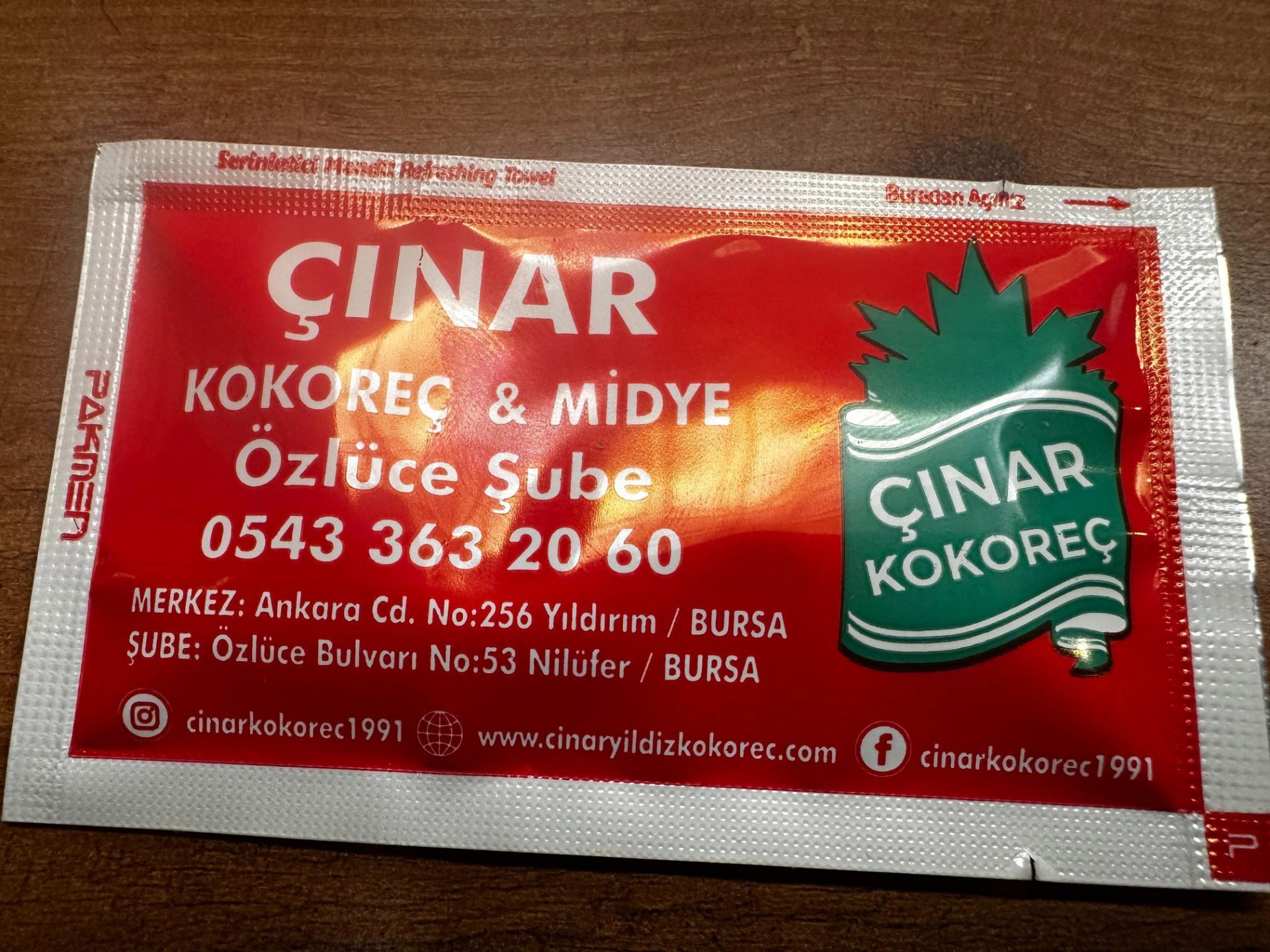 Çınar Kokoreç